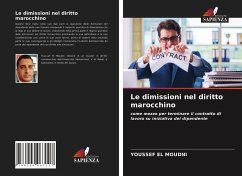 Le dimissioni nel diritto marocchino - EL MOUDNI, Youssef