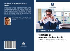 Rücktritt im marokkanischen Recht - EL MOUDNI, Youssef