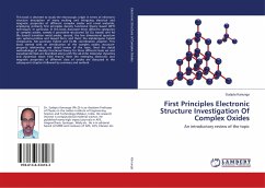 First Principles Electronic Structure Investigation Of Complex Oxides - Kanungo, Sudipta