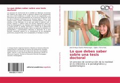 Lo que debes saber sobre una tesis doctoral