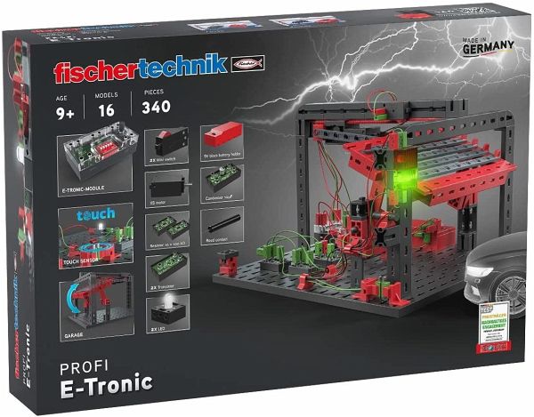 Fischertechnik 559883 - PROFI E-Tronic, 16 Modelle, Konstruktionsbaukasten