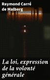 La loi, expression de la volonté générale (eBook, ePUB)