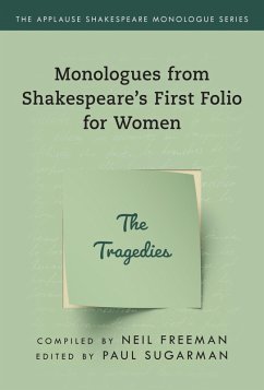 Cover Monologues from Shakespeare's First Folio for Women (eBook, ePUB)
