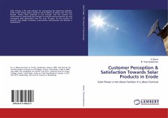 Customer Perception & Satisfaction Towards Solar Products in Erode - Bama, A.; Thamaraikannan, M.
