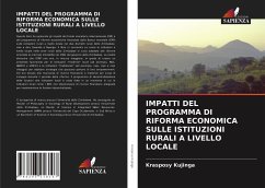 IMPATTI DEL PROGRAMMA DI RIFORMA ECONOMICA SULLE ISTITUZIONI RURALI A LIVELLO LOCALE - Kujinga, Krasposy