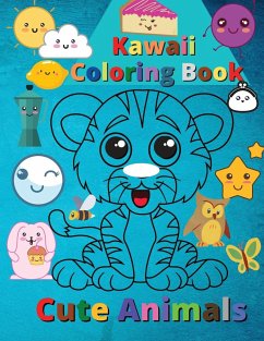 Kawaii Coloring Book Cute Animals - S. Warren