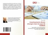 Investissements directs étrangers dans les pays de l'UEMOA