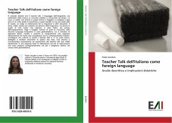 Cover Teacher Talk dell'italiano come foreign language
