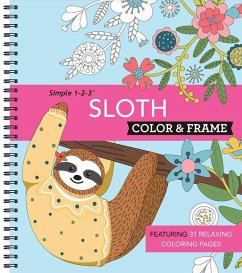 Color & Frame - Sloth (Adult Coloring Book) - New Seasons; Publications International Ltd