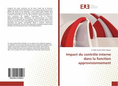Cover Impact du contrôle interne dans la fonction approvisionnement
