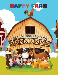 Happy Farm- Coloring Book for kids - Deeasy B.