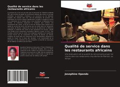 Qualité de service dans les restaurants africains - Opondo, Josephine