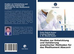 Studien zur Entwicklung und Validierung analytischer Methoden für das Medikament Abacavir - Rajesh Kumar, Putta;Nagisetty, Pradeep;Shanta Kumar, S. M.