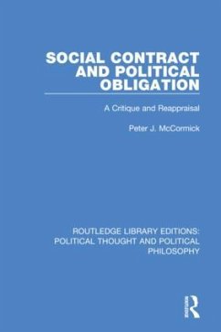 Social Contract and Political Obligation - McCormick, Peter J