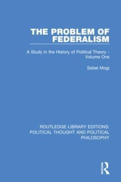 The Problem of Federalism - Mogi, Sobei