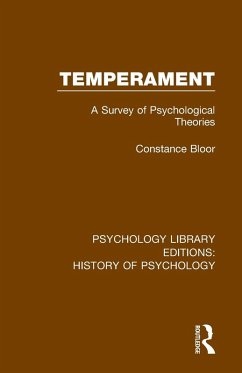 Temperament - Bloor, Constance