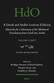 A Greek and Arabic Lexicon (Galex): Materials for a Dictionary of the Mediaeval Translations from Greek Into Arabic. Volume 2, ب To ب¡