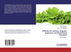 Effects of various organic manures on Broad leaf mustard