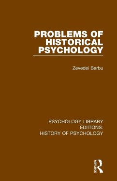 Cover Problems of Historical Psychology