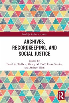 Cover Archives, Recordkeeping and Social Justice
