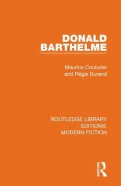 Donald Barthelme - Couturier, Maurice; Durand, Regis