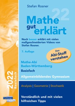 Mathe gut erklärt 2022 Basisfach Baden-Württemberg Gymnasium - Rosner, Stefan