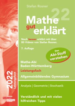 Mathe gut erklärt 2022 Leistungsfach Baden-Württemberg Gymnasium - Rosner, Stefan