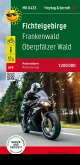 Fichtelgebirge - Frankenwald - Oberpfälzer Wald, Motorradkarte 1:200.000, freytag & berndt
