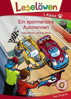 Leselöwen 1. Klasse - Ein spannendes Autorennen (eBook, ePUB) - Richert, Katja