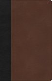 CSB Thinline Bible, Black/Brown Leathertouch