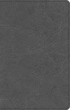 Cover CSB Thinline Bible, Charcoal Leathertouch