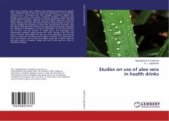 Studies on use of aloe vera in health drinks - Hadimani, Vijayalakshmi B.; Jagadeesh, S. L.