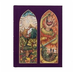 CSB Notetaking Bible, Stained Glass Edition, Amethyst Cloth Over Board - Csb Bibles By Holman