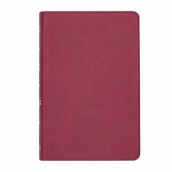 CSB Thinline Reference Bible, Cranberry Leathertouch - Csb Bibles By Holman