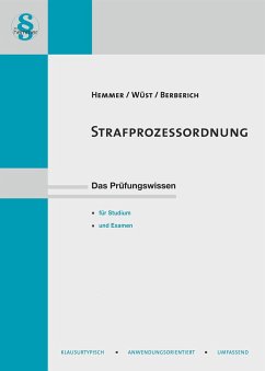 Strafprozessordnung (StPO) - Hemmer, Karl-Edmund;Wüst, Achim;Berberich, Bernd