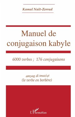 Cover Manuel de conjugaison kabyle : 6000 verbes, 176 conjugaisons