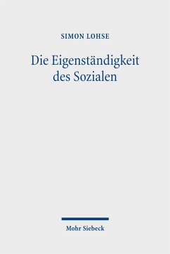 Cover Die Eigenständigkeit des Sozialen (eBook, PDF)