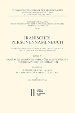 Iranische Namen in Nebenüberlieferungen indogermanischer Sprachen, Band V (eBook, PDF) - Martirosyan, Hrach
