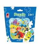Puzzle in stand-up pouch &quote;2 in 1. Cars&quote; RK1140-03