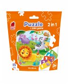 Puzzle in stand-up pouch &quote;2 in 1. Zoo&quote; RK1140-06