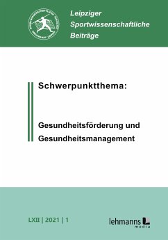 Leipziger Sportwissenschaftliche Beiträge (eBook, PDF)