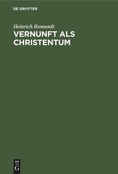 Cover Vernunft als Christentum