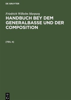 Anhang zum Handbuche bey dem Generalbasse und der Composition - Marpurg, Friedrich Wilhelm