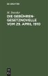 Die Gebührengesetznovelle vom 29.... - Bild 1