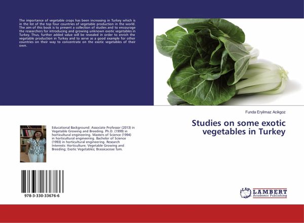 Studies on some exotic vegetables in Turkey Studies on some exotic vegetables in Turkey