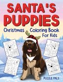Santa's Puppies Coloring Book For Kids