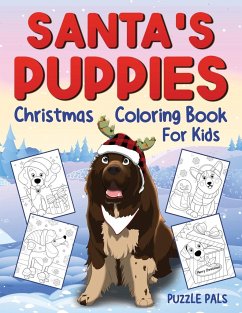 Santa's Puppies Coloring Book For Kids - Pals, Puzzle