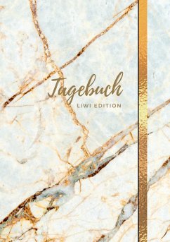 Tagebuch - A5 liniert - 100 Seiten 90g/m² - Soft Cover Motiv Marmor weiß - FSC Papier - A5, Notizbuch;A5, Tagebuch