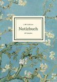 Notizbuch schön gestaltet mit Leseband - A5 Hardcover blanko - 100 Seiten 90g/m² - Motiv ¿Blühende Mandelbaumzweige¿, van Gogh - FSC Papier