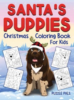 Santa's Puppies Coloring Book For Kids - Pals, Puzzle